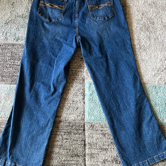 Denim & Co Women's Plus Size Easy Stretch Pull-On Jeans Pants Denim Blue Sz 1X - Picture 6 of 6